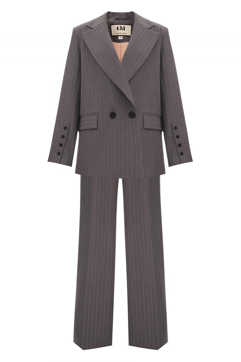 Jacket Wonka & Pants Justin Graphitic striped
